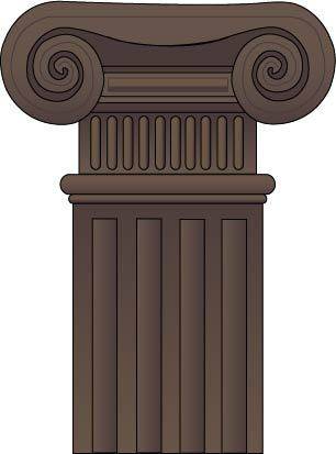 棕色石柱