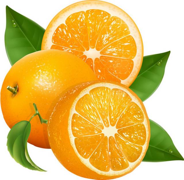 新鲜有机橘子素材