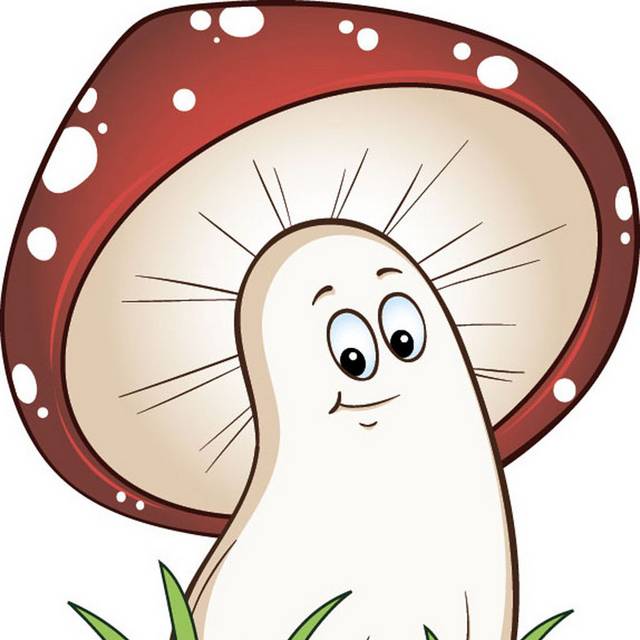 卡通大蘑菇素材