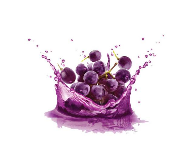 美味的紫葡萄