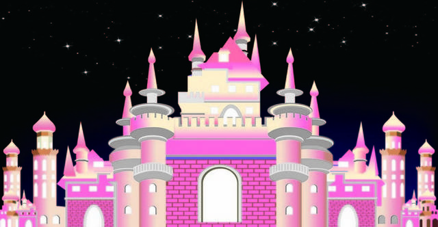 粉色城堡素材