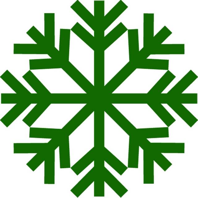 冬天剪纸雪花素材