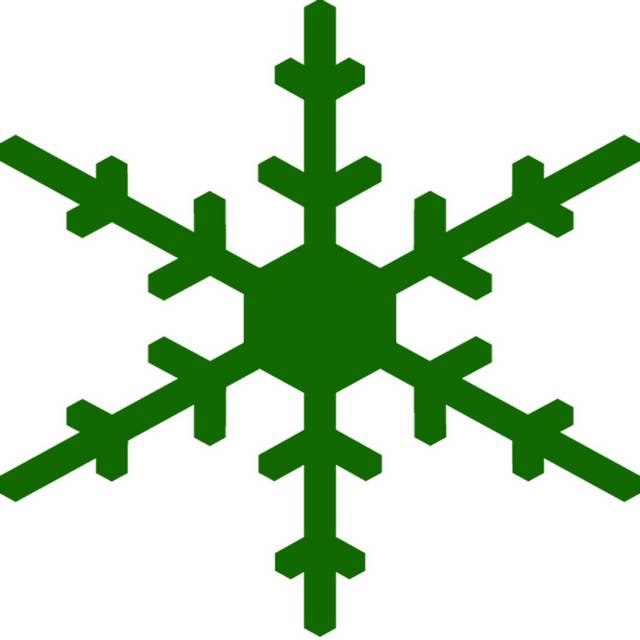 矢量剪纸雪花素材