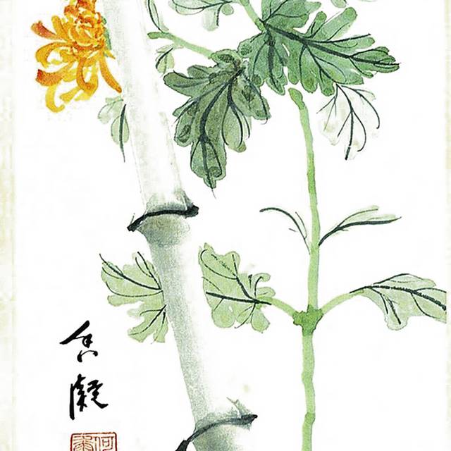 翠绿色的竹子源文件