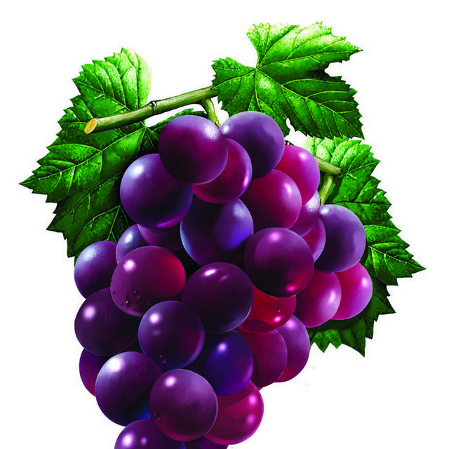 深紫色葡萄