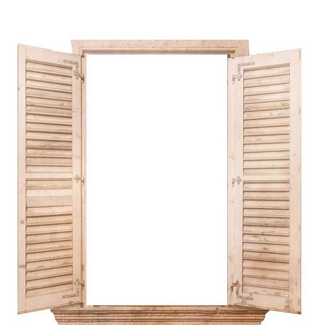 木制窗