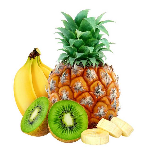 水果素材合集香蕉菠萝猕猴桃