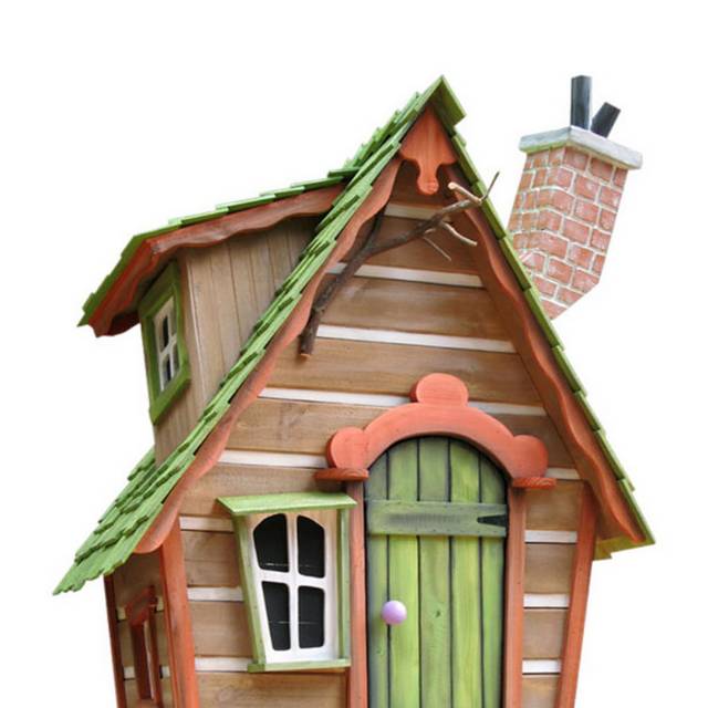 手绘卡通木屋建筑
