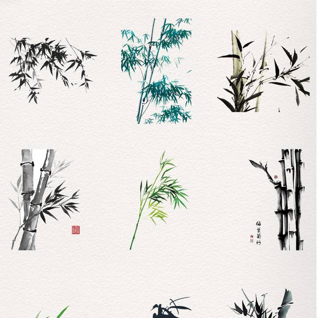 多种中国风竹子素材