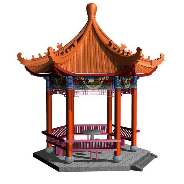 复古亭子