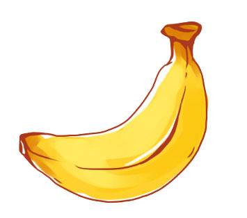 手绘一根香蕉