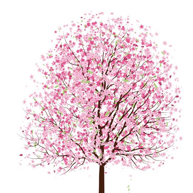 樱花树元素