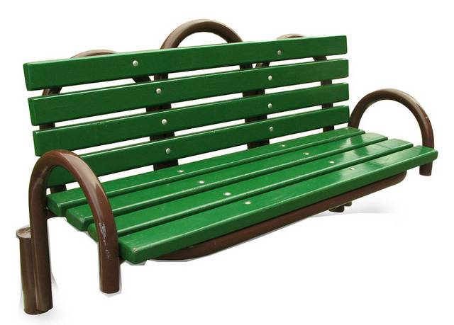 绿色长椅
