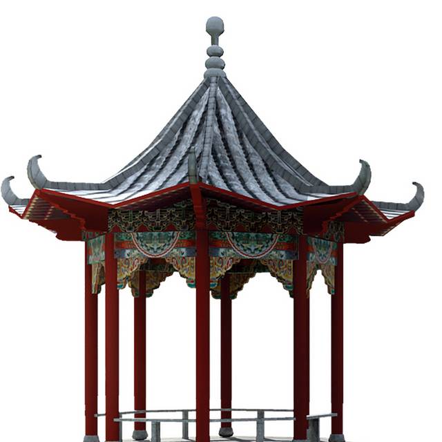 中式建筑亭台