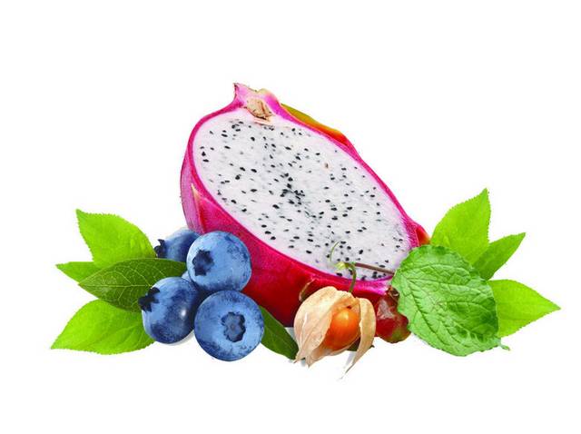 火龙果蓝莓素材