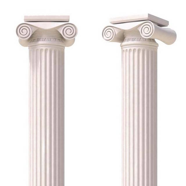 两个罗马柱素材