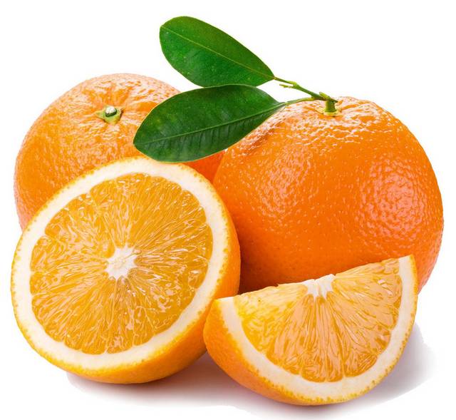 新鲜橙子素材