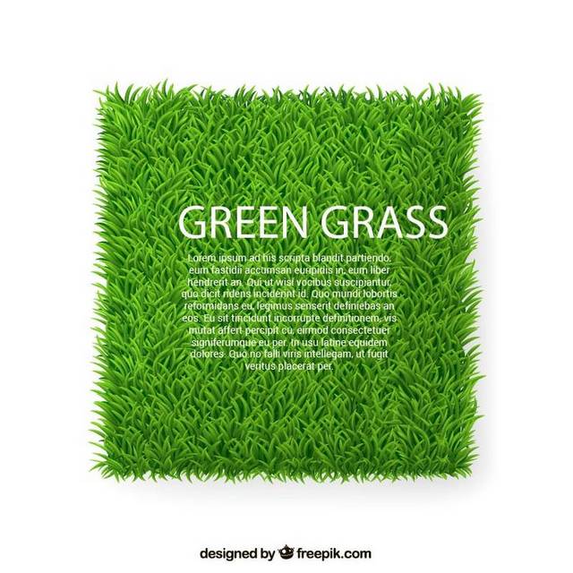 绿色矢量草坪素材图片
