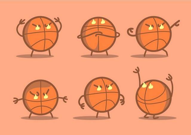 卡通篮球表情包