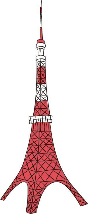 彩绘东京铁塔