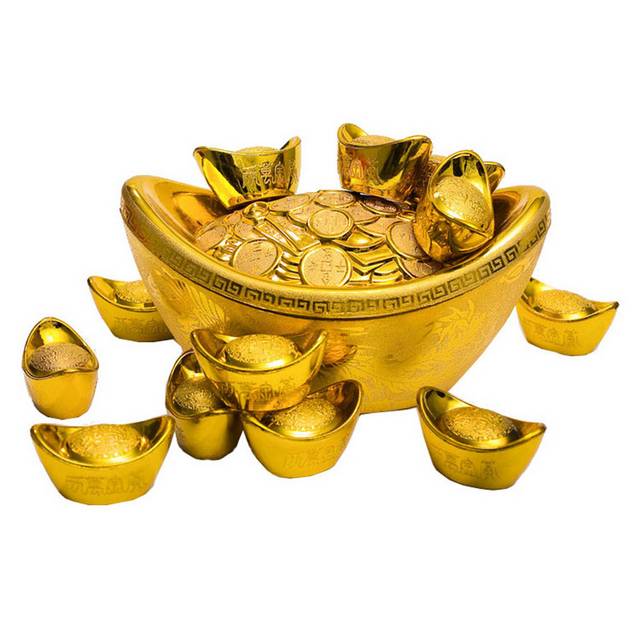 黄金素材金元宝