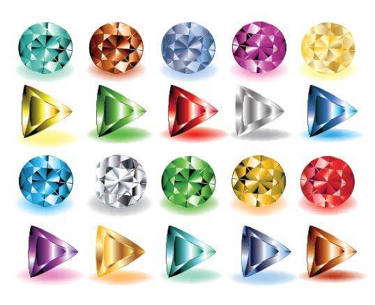 多种璀璨钻石