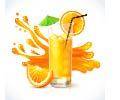 手绘橙子橙汁