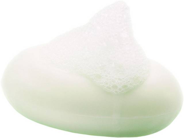白色泡沫香皂素材