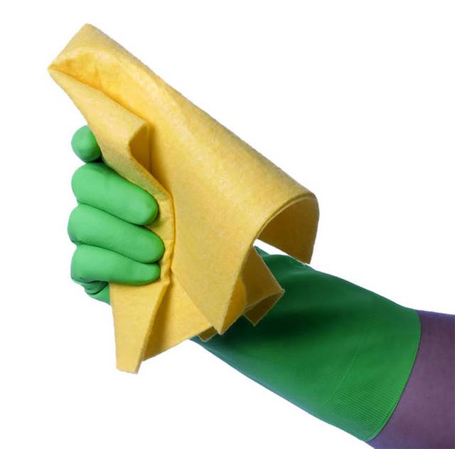 绿色清洁手套