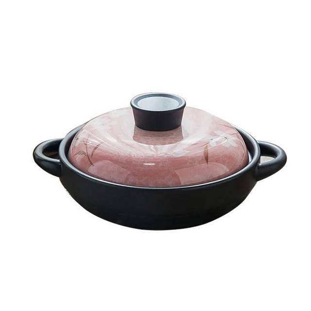 粉色锅盖砂锅