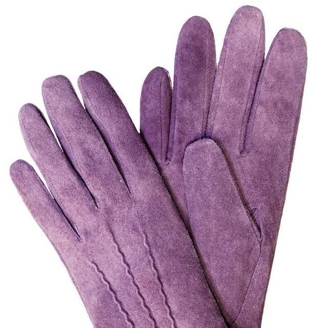 紫色保暖手套