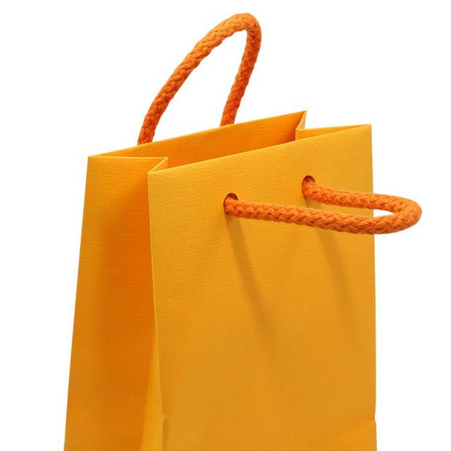 橙色手提纸袋