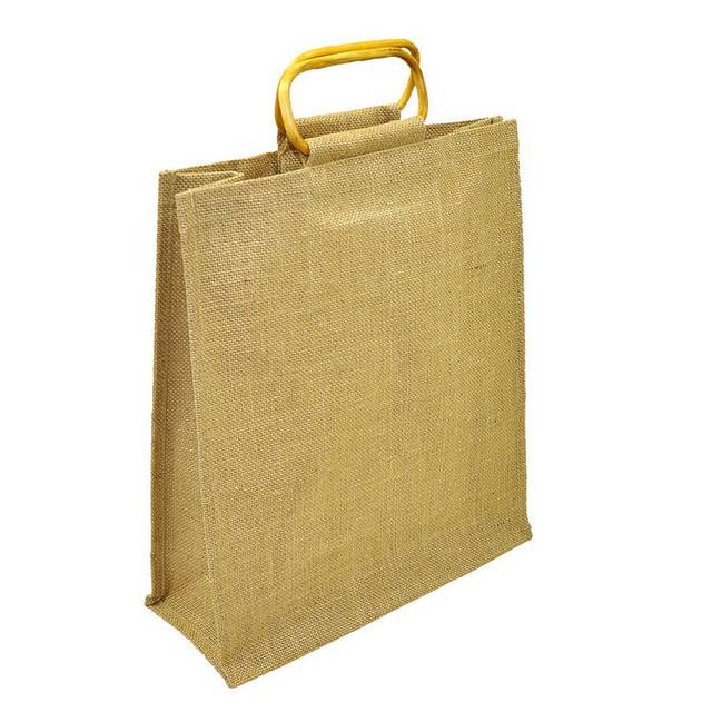 棕色麻布购物袋