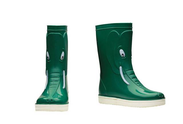 绿色雨靴免扣素材