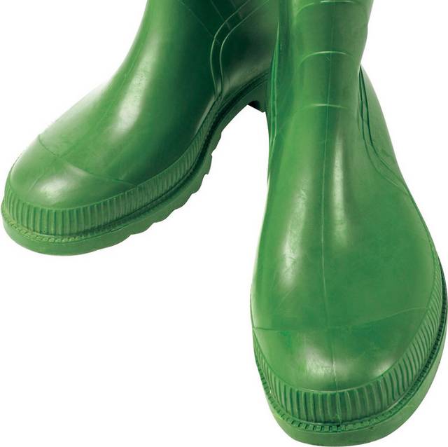 绿色防水靴子
