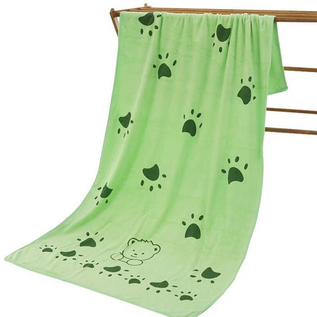 免抠绿色浴巾