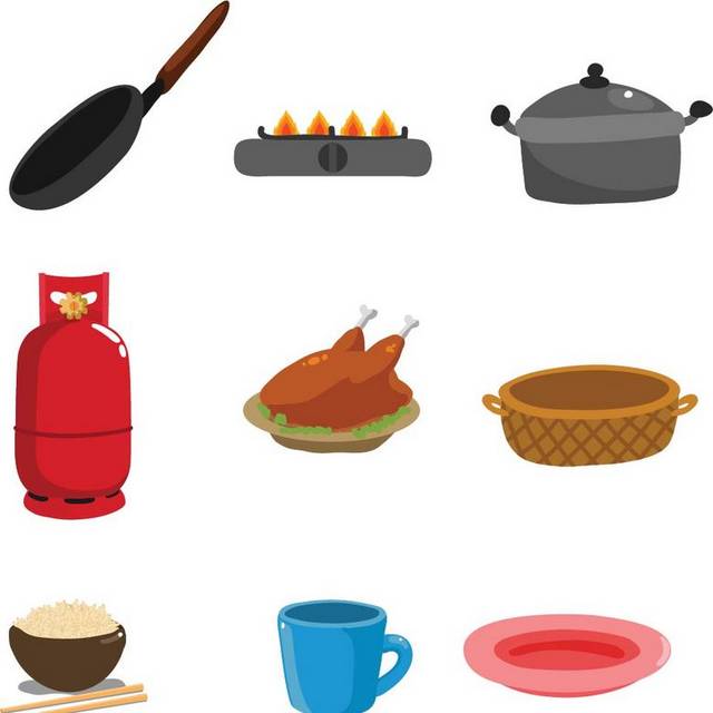 手绘锅和其他厨具
