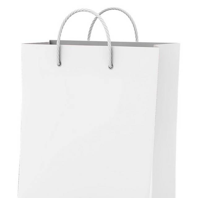白色纸质购物袋