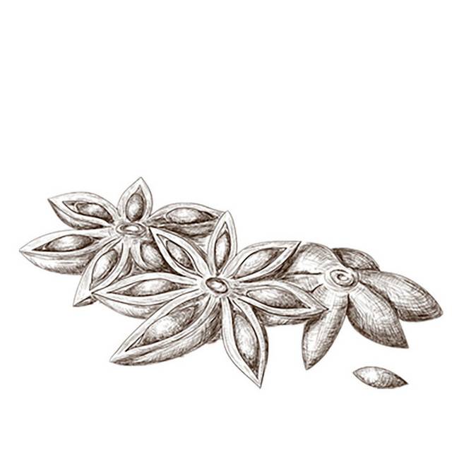 八角铅笔画