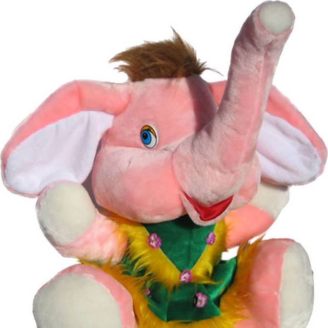 粉色大象玩偶