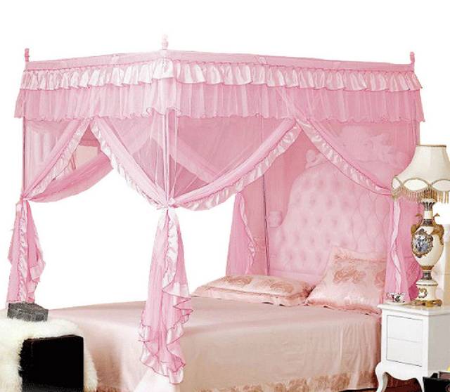 可爱粉色蚊帐