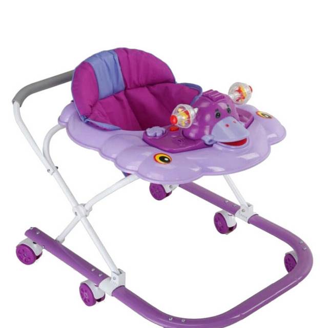 紫色宝宝学步车