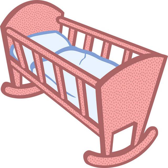 婴儿床卡通元素