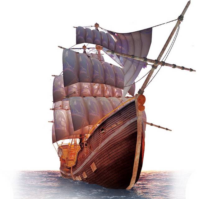 古代帆船设计素材