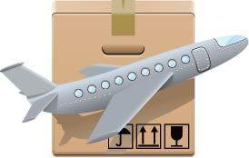 手绘纸盒和玩具飞机