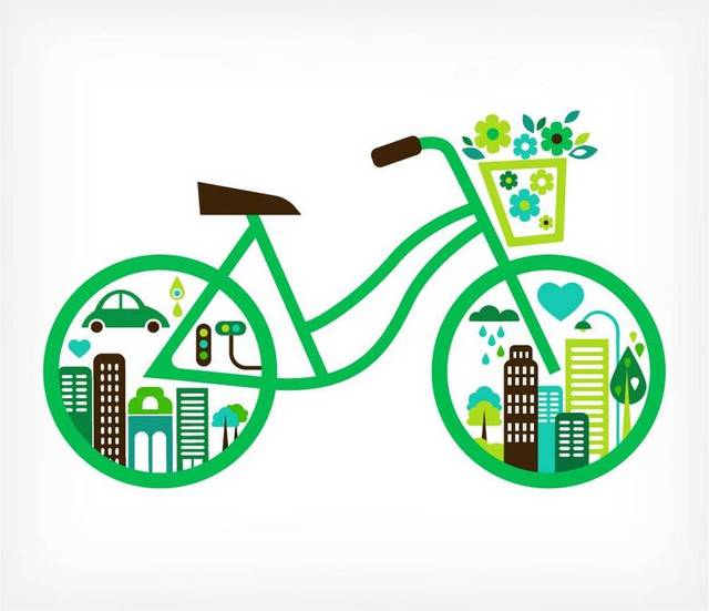 绿色出行自行车