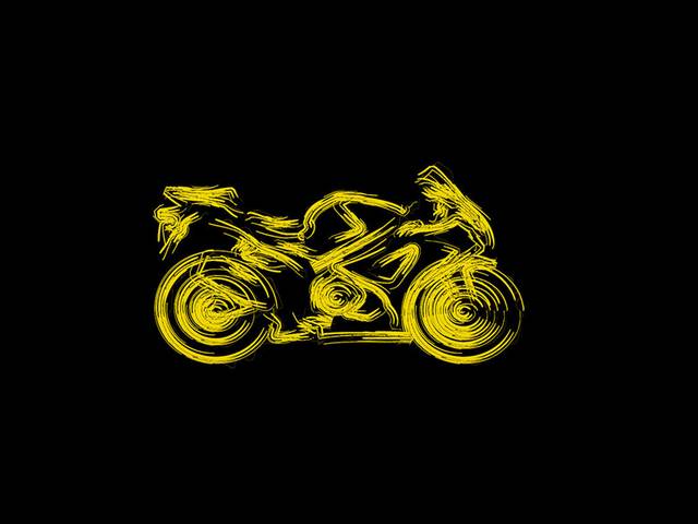 金色摩托车