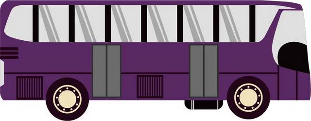 紫色公交车