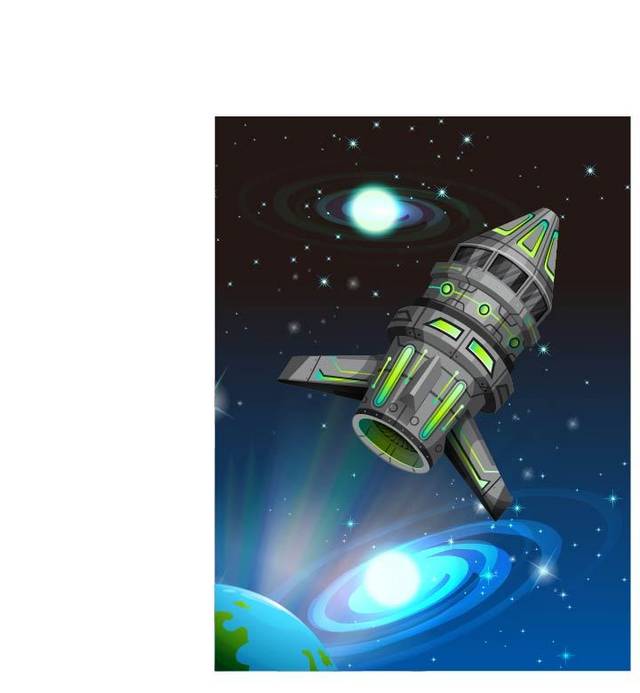 宇宙中的火箭元素