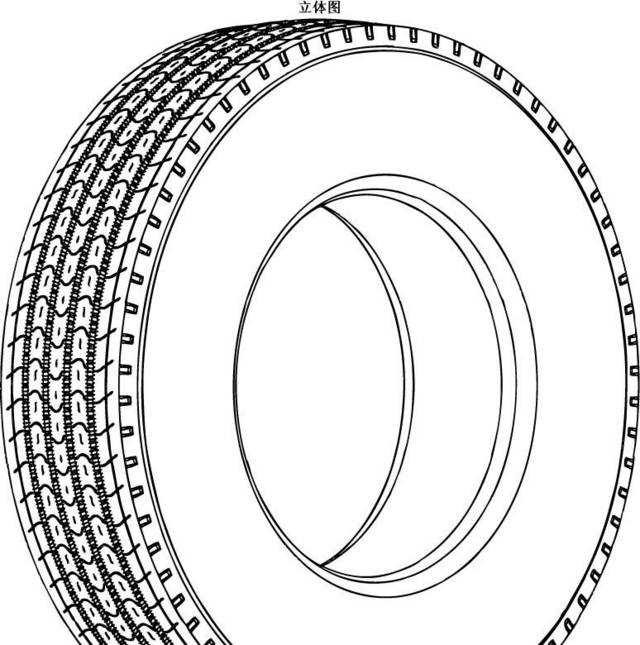 线稿手绘轮胎